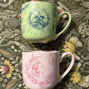 Set of 2 NEW Zak Designs Wicked 15oz Ceramic Charming Mug wizard of Oz